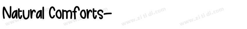 Natural Comforts字体转换